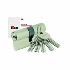 ISEO CAVERS Cylindre IS-R6 - Clé Réversible - 30x50 - Laiton Nickelé