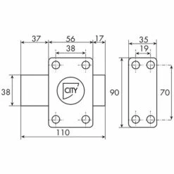 ISEO CAVERS Verrou ISEO City 25 Pour Huisserie Bois Verrou Sentrouvrants Vendu Par Paire - Poli -ISEO CAVERS Soldes 2022 18991709 2