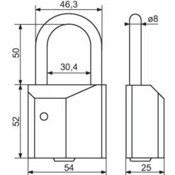 ISEO CAVERS Cadenas à Demi Cylindre Européen 54 Mm - ISÉO -ISEO CAVERS Soldes 2022 2127576 2