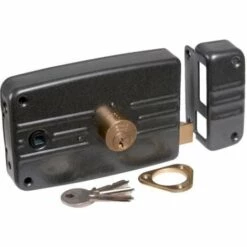 ISEO CAVERS Serrure En Applique Grise Droite à Fouillot - Clé I - Axe à 60 MmCity 5G - Iséo