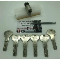ISEO CAVERS Cylindre Européen CITY ISEO ISR6 Avec 6 Clés Demi-cylindre 30x10mm Demi-cylindre30x10-CG13720V+ CG13720V+ - CG13720V+
