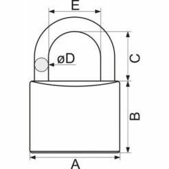 ISEO CAVERS Cadenas Laiton - CITY S'entrouvrant N° KCF5501 - 45 Mm - ISÉO -ISEO CAVERS Soldes 2022 6296119 2