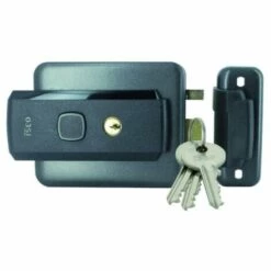 ISEO CAVERS Serrure électrique Bec De Cane Série 5 ISEO - 12V - Ø Cylindre 26mm - Gris Moiré