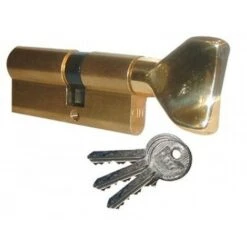 ISEO CAVERS 525930307 Cylindre à Bouton City Varié - 30 X 30 - Laiton Poli