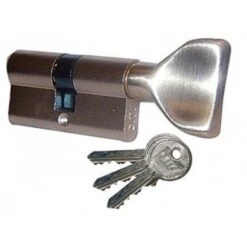 ISEO CAVERS 525930309 Cylindre à Bouton City Varié - 30 X 30 - Laiton Nickelé