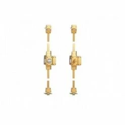 ISEO CAVERS 15100451HB3 Verrou 3 Points à Bouton - Cylindre 45 Mm - Droite