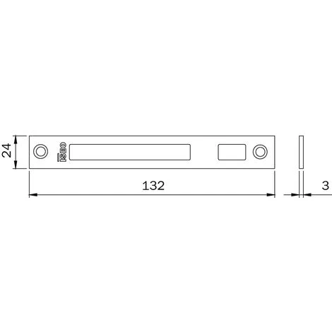 ISEO CAVERS Gâche Pour Pêne Haut/bas Inox 132x24x3 Mm ISEO Pour Performa - 038220 4 ISEO CAVERS Gâche Pour Pêne Haut/bas Inox 132x24x3 Mm ISEO Pour Performa - 038220 – Image 2